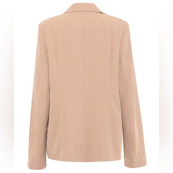 Mistress Rocks 'BUSINESS AS USUAL' Camel Oversized Blazer - Picture 5 of 14